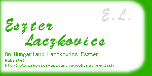 eszter laczkovics business card